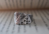 Adjustable Playing Cards Ring: Antique Silver Poker Jewelry