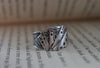 Adjustable Playing Cards Ring: Antique Silver Poker Jewelry