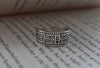 Patterned Chunky Adjustable Ring