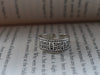 Patterned Chunky Adjustable Ring