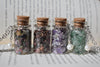 Crystal Bottle Pendant Necklace