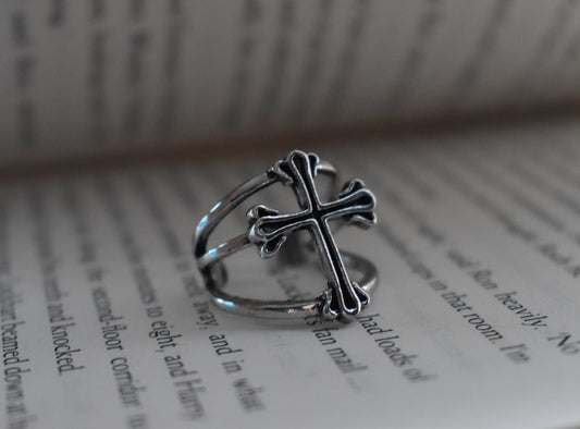 Cross Adjustable Ring