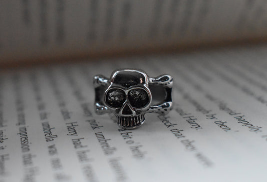 Gothic Skull Adjustable Ring
