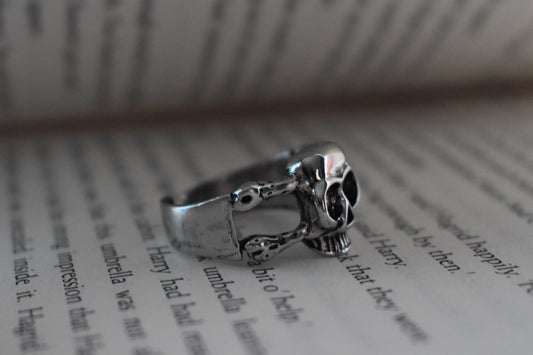 Gothic Skull Adjustable Ring