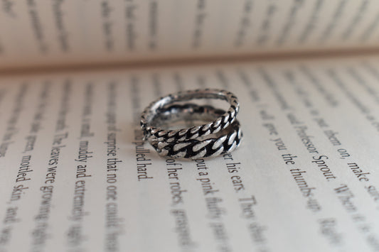 Double Chain Adjustable Ring