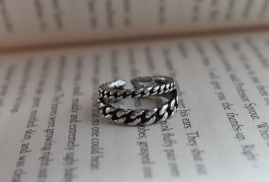 Double Chain Adjustable Ring