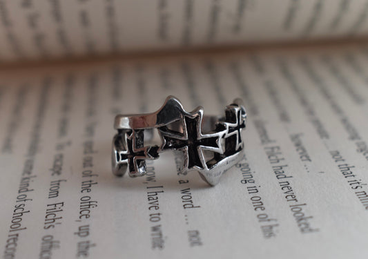 Multiple Cross Adjustable Ring
