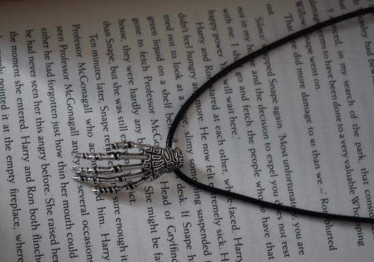 Skeleton Hand Pendant Necklace